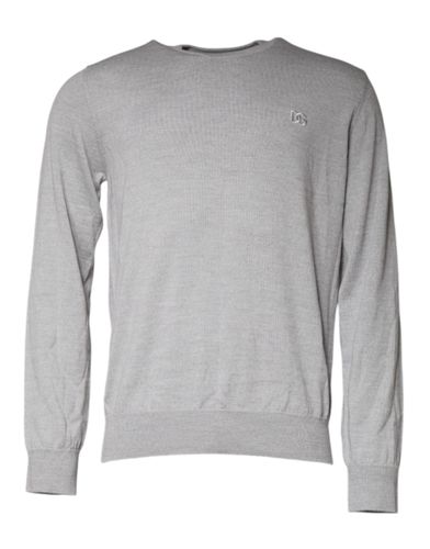 Light Wool Crew Neck Pullover Men's Sweater - Dolce & Gabbana - Modalova