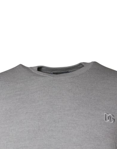 Light Wool Crew Neck Pullover Men's Sweater - Dolce & Gabbana - Modalova