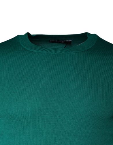 Wool Knit Crew Neck Pullover Men's Sweater - Dolce & Gabbana - Modalova