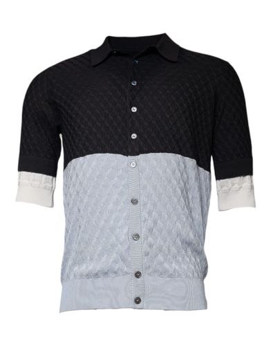 Silk Button Down Collared Men's T-shirt (Pre-Owned) - Dolce & Gabbana - Modalova