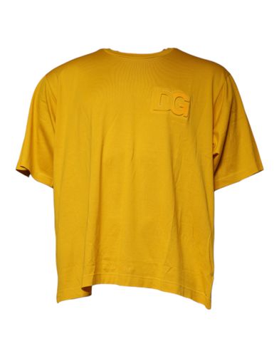 Embossed Logo Crew Neck Men's T-shirt (Pre-Owned) - Dolce & Gabbana - Modalova
