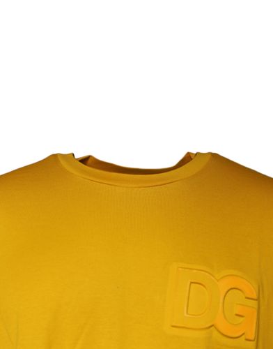Embossed Logo Crew Neck Men's T-shirt (Pre-Owned) - Dolce & Gabbana - Modalova