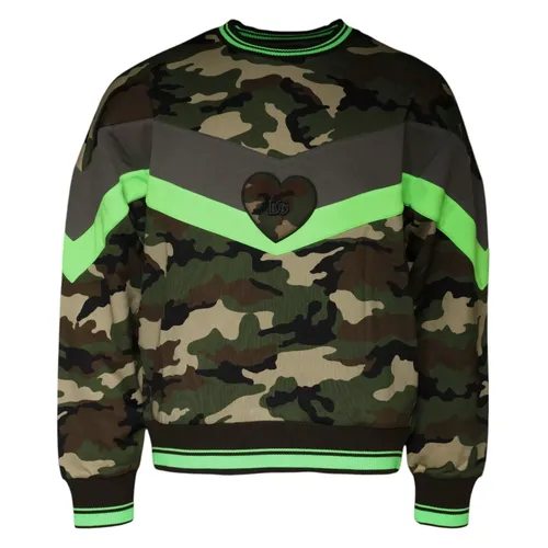 Camouflage Sweatshirt Men's Sweater (Pre-Owned) - Dolce & Gabbana - Modalova