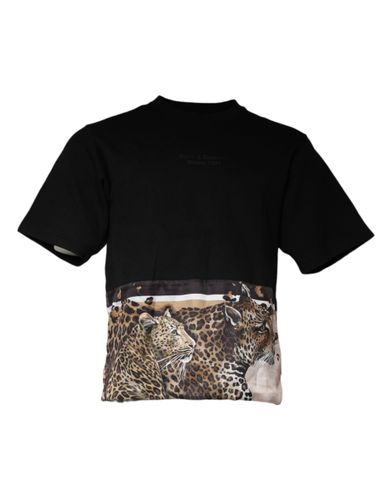 Leopard Cotton Short Sleeves Men's T-shirt (Pre-Owned) - Dolce & Gabbana - Modalova