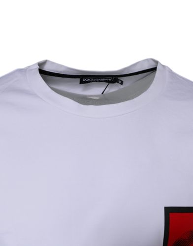 Red Lips Print Cotton Men's T-shirt (Pre-Owned) - Dolce & Gabbana - Modalova