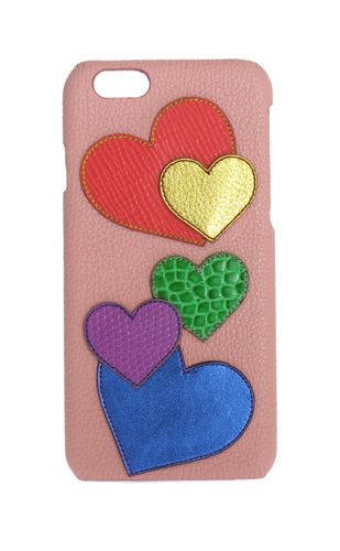 Leather Heart Phone Women's Cover - Dolce & Gabbana - Modalova