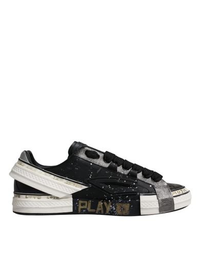 Black White Portofino Low Top Sneakers Men's Shoes (Pre-Owned) - Dolce & Gabbana - Modalova