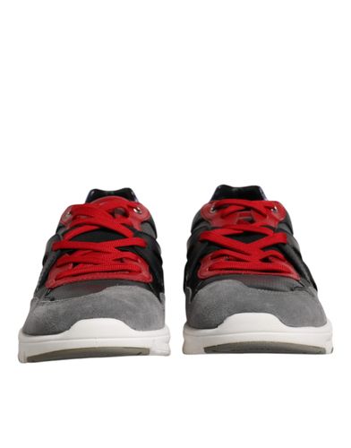 Leather Suede Low Top Sneakers Men's Shoes - Dolce & Gabbana - Modalova