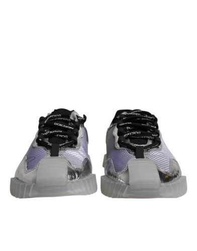 Silver Black Nylon NS1 Low Top Sneakers Men's Shoes (Pre-Owned) - Dolce & Gabbana - Modalova
