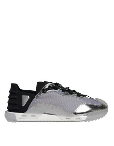 Silver Black Nylon NS1 Low Top Sneakers Men's Shoes (Pre-Owned) - Dolce & Gabbana - Modalova