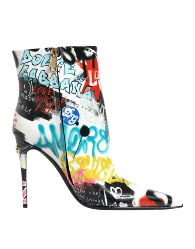 Graffiti Keira Mid Calf Boots Women's Shoes - Dolce & Gabbana - Modalova