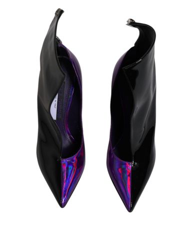 Purple Black Pointed Ankle Boots Women's Shoes - Dolce & Gabbana - Modalova