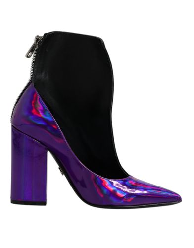 Purple Black Pointed Ankle Boots Women's Shoes - Dolce & Gabbana - Modalova