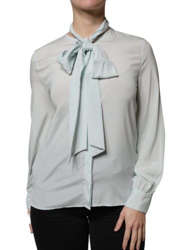 Silk Ascot Collared Long Sleeves Women's Top (Pre-Owned) - Ballantyne - Modalova