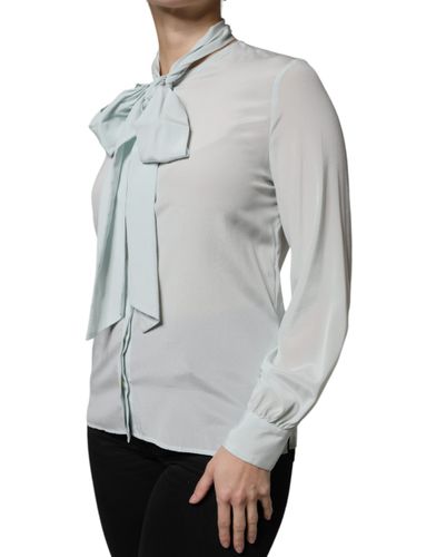 Silk Ascot Collared Long Sleeves Women's Top (Pre-Owned) - Ballantyne - Modalova
