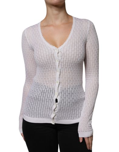 Silk Button Down Cardigan Women's Sweater (Pre-Owned) - Dolce & Gabbana - Modalova