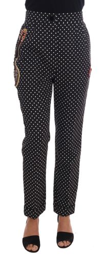 Polka Dot Sicily Crystal Women's Pants - Dolce & Gabbana - Modalova