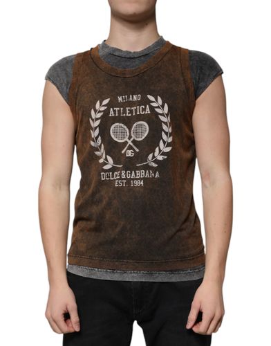 Cotton Crew Neck Sleeveless Men's T-shirt - Dolce & Gabbana - Modalova