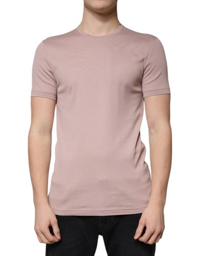 Cotton Short Sleeves Round Neck Men's T-shirt - Dolce & Gabbana - Modalova
