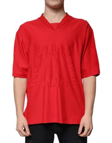 Cotton V-neck Short Sleeves Men's T-shirt - Dolce & Gabbana - Modalova
