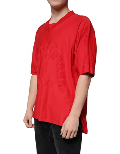 Cotton V-neck Short Sleeves Men's T-shirt - Dolce & Gabbana - Modalova
