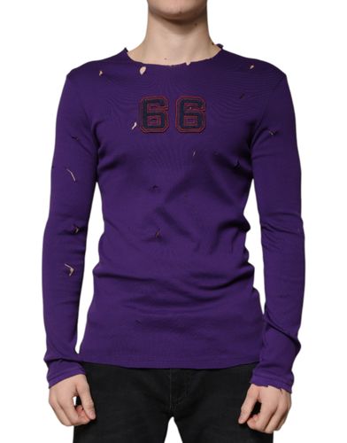 Cotton Round Neck Pullover Men Men's Sweater - Dolce & Gabbana - Modalova