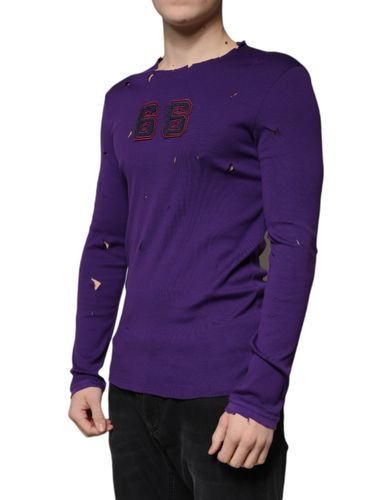 Cotton Round Neck Pullover Men Men's Sweater - Dolce & Gabbana - Modalova