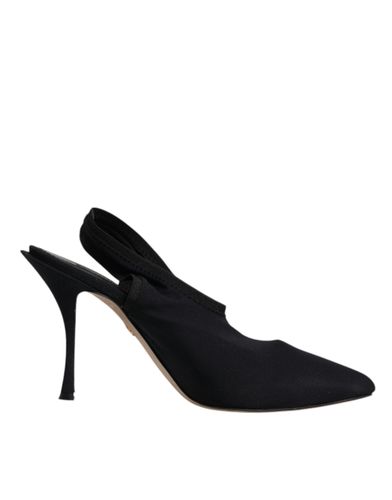 Jersey Stretch Heels Slingback Women's Shoes (Pre-Owned) - Dolce & Gabbana - Modalova