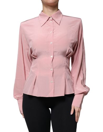 Cotton Long Sleeves Collared Blouse Women's Top - Dolce & Gabbana - Modalova