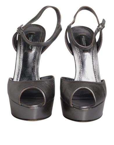 Leather Platform Heels Sandals Women's Shoes (Pre-Owned) - Dolce & Gabbana - Modalova