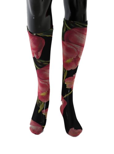 Floral Tulip Nylon Women's Socks - Dolce & Gabbana - Modalova