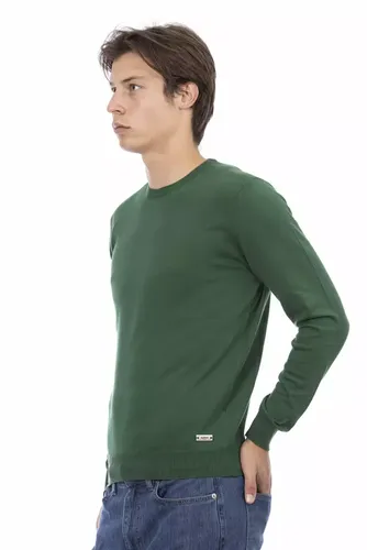Green Cotton Men Men's Sweater - Baldinini Trend - Modalova