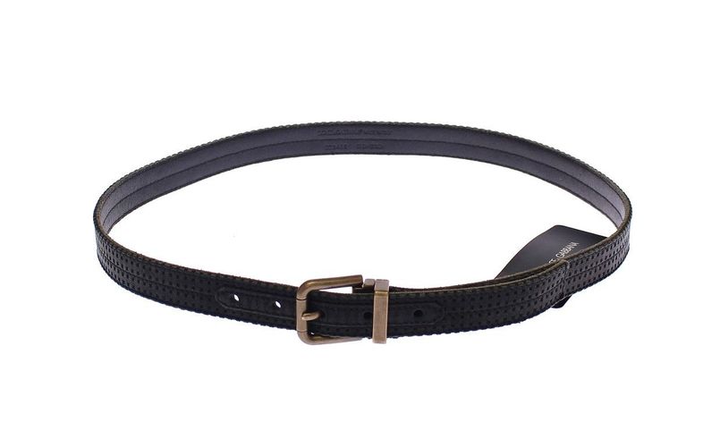 Leather Logo Men's Belt - Dolce & Gabbana - Modalova