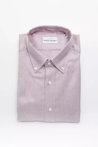 Red Cotton Men's Men's Shirt - Robert Friedman - Modalova