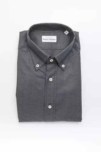 Green Cotton Men Men's Shirt - Robert Friedman - Modalova