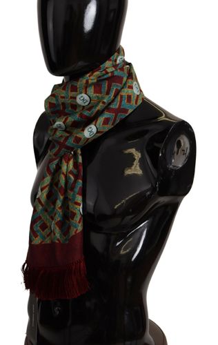 DG Logo Shawl Warm Neck Wrap Fringe Men's Scarf - Dolce & Gabbana - Modalova