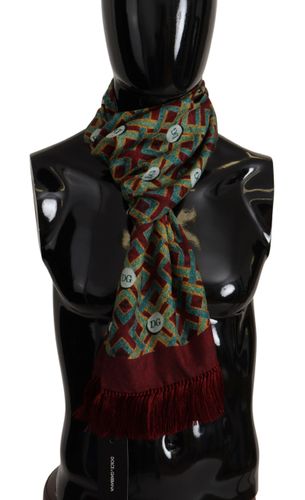 DG Logo Shawl Warm Neck Wrap Fringe Men's Scarf - Dolce & Gabbana - Modalova