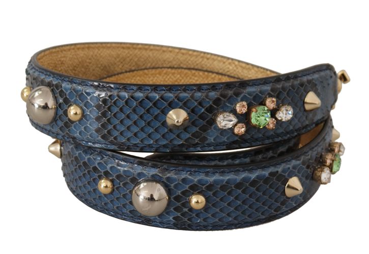 Exotic Leather Crystals Shoulder Women's Strap - Dolce & Gabbana - Modalova