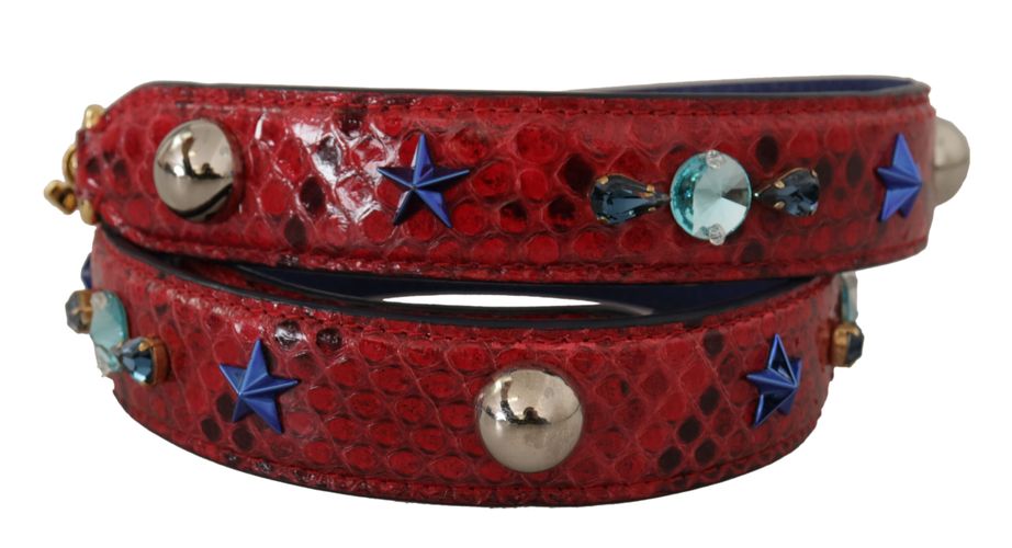 Exotic Leather Crystals Shoulder Women's Strap - Dolce & Gabbana - Modalova