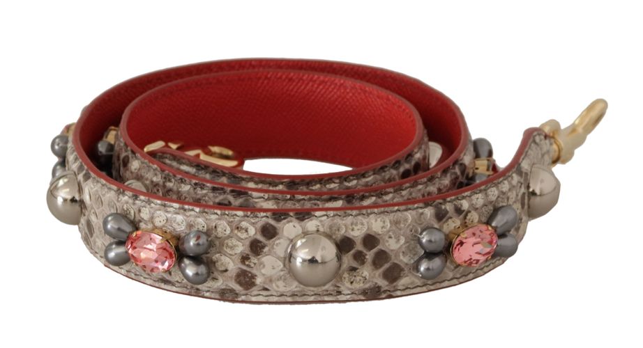 Exotic Leather Studded Shoulder Women's Strap - Dolce & Gabbana - Modalova