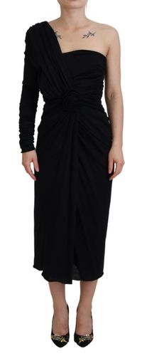 Wrap Sheath One Shoulder Wool Women's Dress (Pre-Owned) - Dolce & Gabbana - Modalova