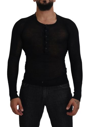 Cashmere Button Pullover Men's Sweater - Dolce & Gabbana - Modalova