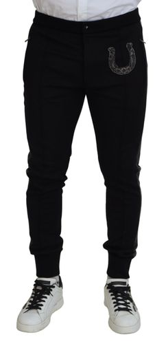 Wool Horseshoe Jogger Men's Pants - Dolce & Gabbana - Modalova