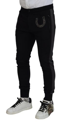 Wool Horseshoe Jogger Men's Pants - Dolce & Gabbana - Modalova