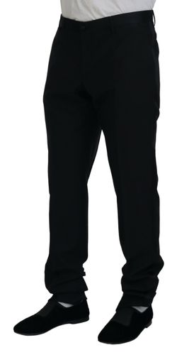 Dress Wool Silk Trouser Men's Pants - Dolce & Gabbana - Modalova