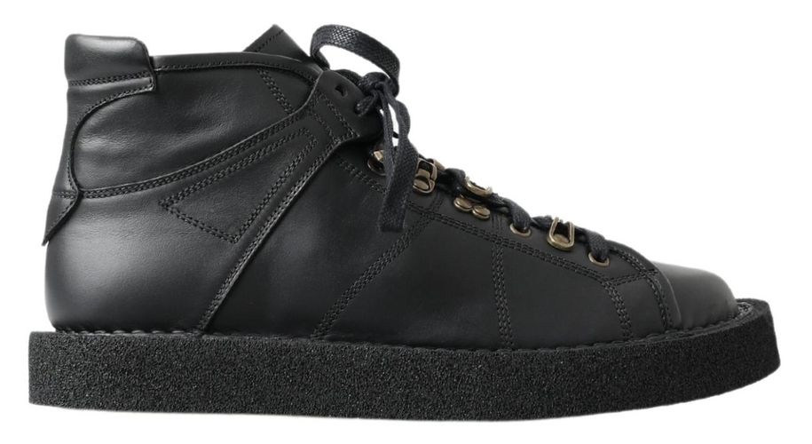 Leather Slip on Stretch Men's Boots - Dolce & Gabbana - Modalova
