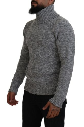 Wool Knit Turtleneck Pullover Men's Sweater - Dolce & Gabbana - Modalova