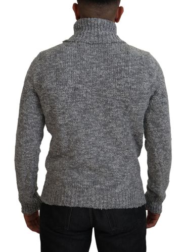 Wool Knit Turtleneck Pullover Men's Sweater - Dolce & Gabbana - Modalova