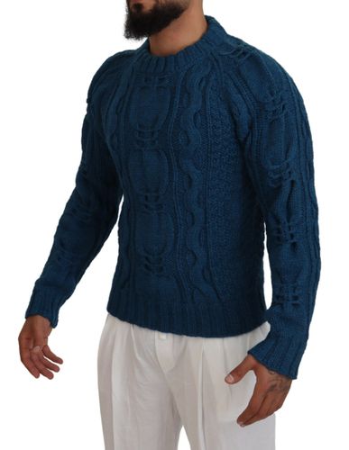 Knitted Wool Alpaca Pullover Men's Sweater - Dolce & Gabbana - Modalova
