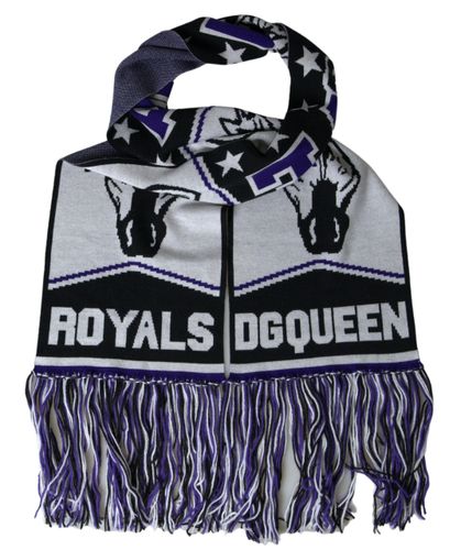Wool DG Queen Wrap Fringe Women's Scarf - Dolce & Gabbana - Modalova